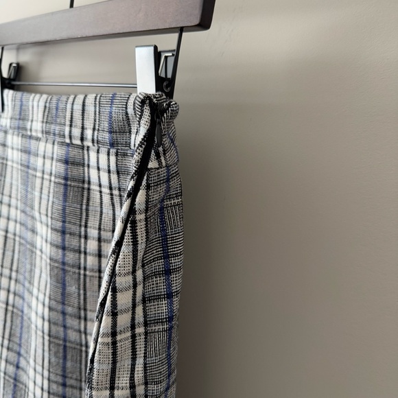 NINE WEST TAILORED MINI SKIRT BLUE MULTI PLAID SIZE SMALL - Picture 3 of 8